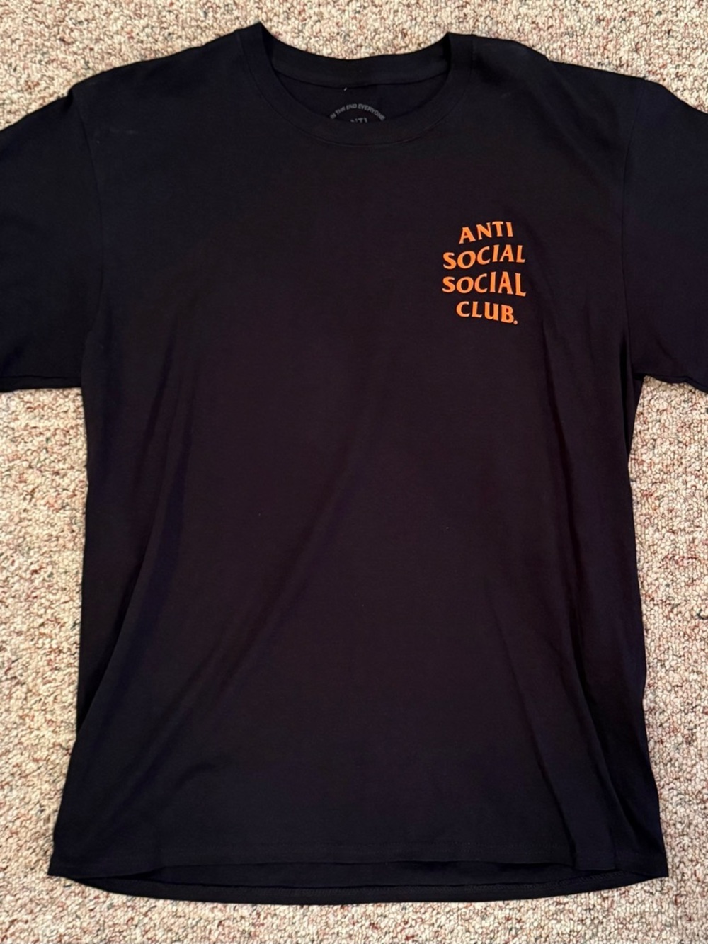Anti Social Social Club Black/Orange T-Shirt